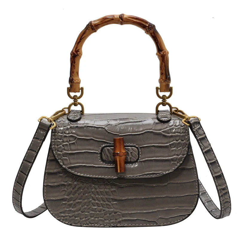 Slub Tote Crossbody Handbag