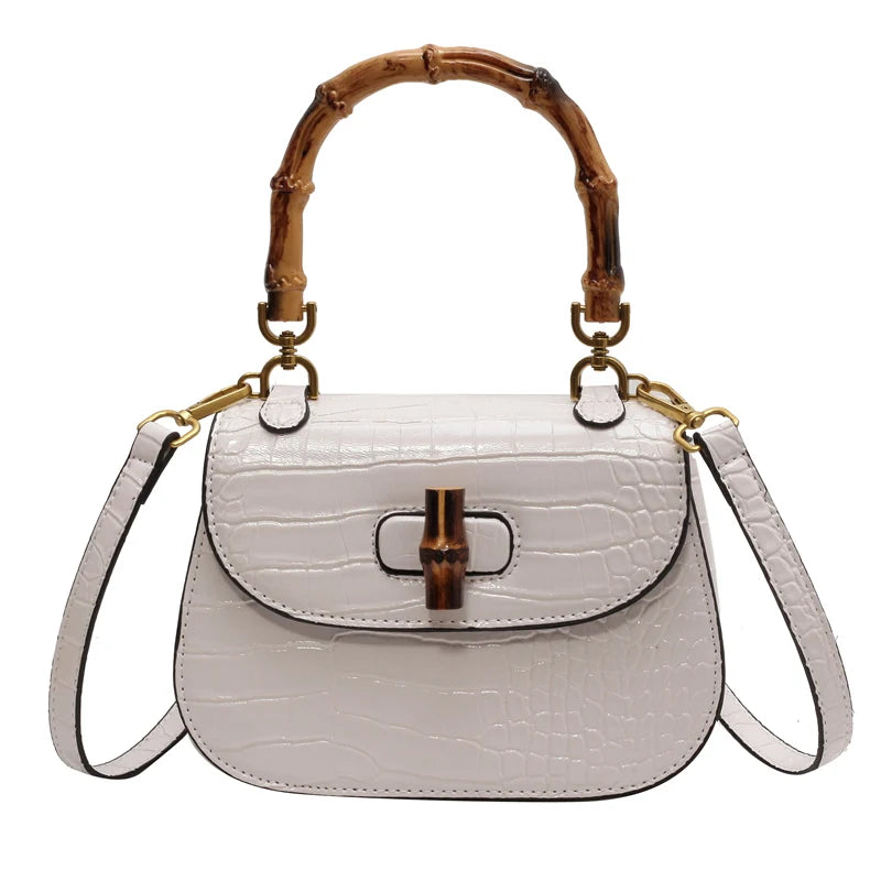 Slub Tote Crossbody Handbag