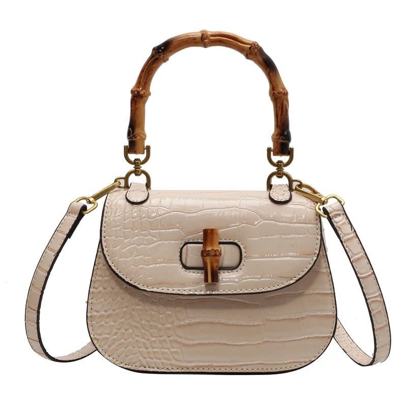 Slub Tote Crossbody Handbag