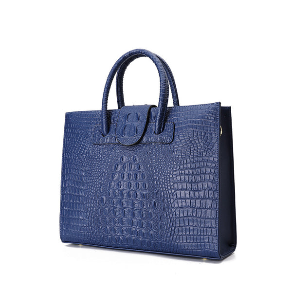 Alligator Pattern Women Tote Handbag