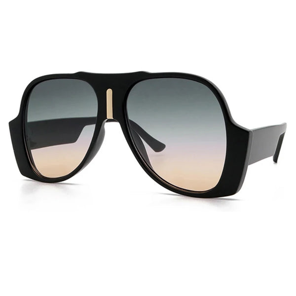 Gradient Shades For Women Oversized Pilot Sunglasses