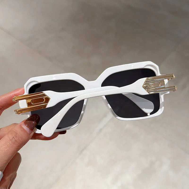 Oversized Square Punk Hollow Sunglasses