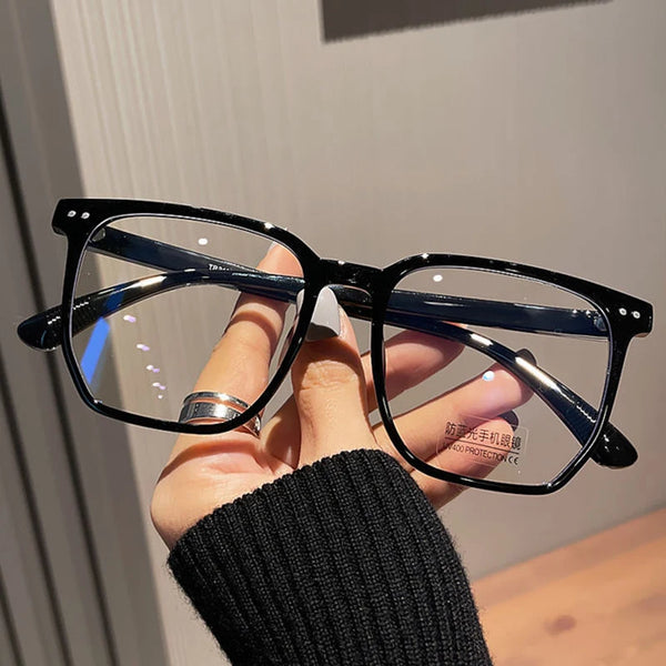 Round Eyewear Transparent Computer Glasses