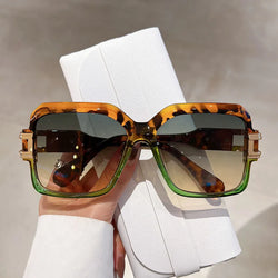 Oversized Square Punk Hollow Sunglasses