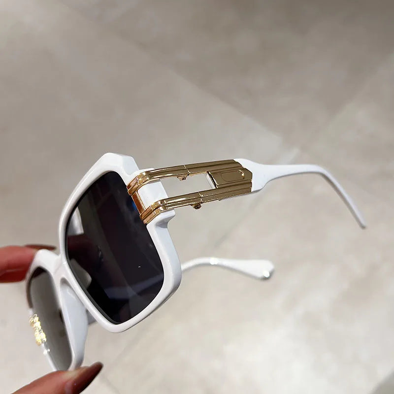 Oversized Square Punk Hollow Sunglasses