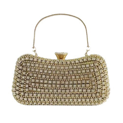 Handmade Rhinestone Clutch – Women's Evening Bag