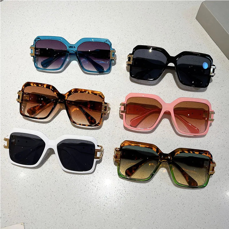 Oversized Square Punk Hollow Sunglasses