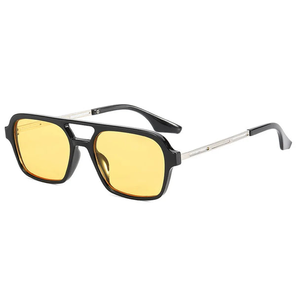 Vintage Hollow Small Frame Square Sunglasses