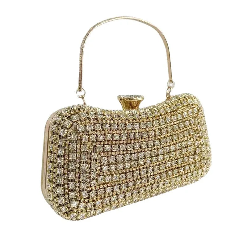 Handmade Rhinestone Clutch – Women's Evening Bag