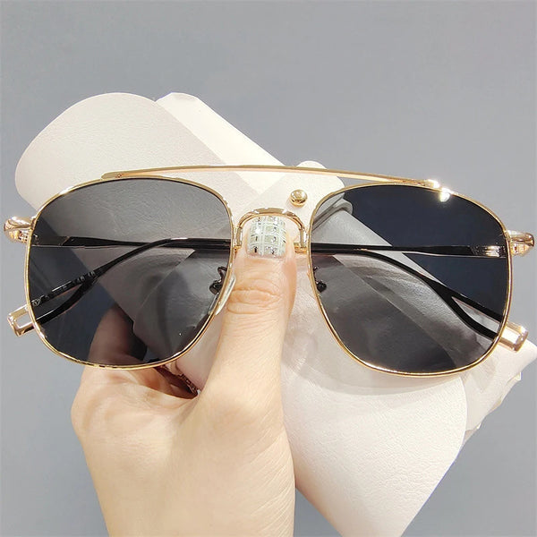Women UV400 Vintage Square Sunglasses