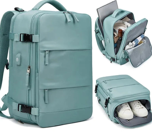 Buylor Travel Backpack Multi-Function Suitcase USB Charging