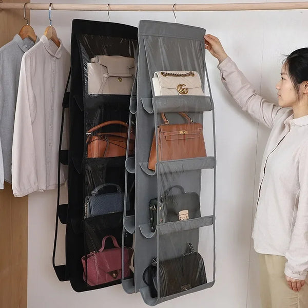 Handbag Hanging Organizer With 6/8 Pockets