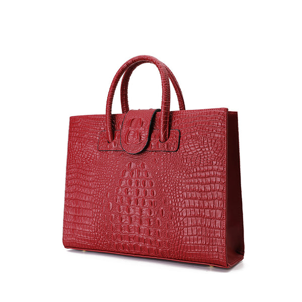 Alligator Pattern Women Tote Handbag