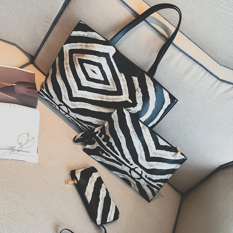 Zebra  3 pc Handbag Set