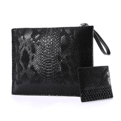 Snake Pattern Envelope Women  Clutch