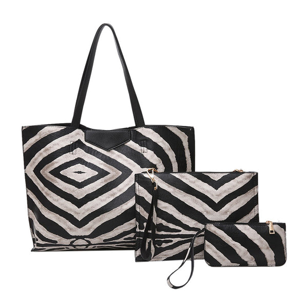 Zebra  3 pc Handbag Set