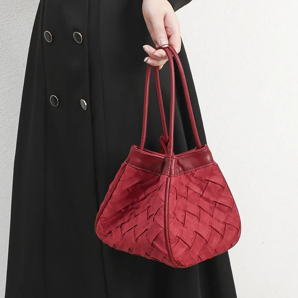Weaving Design Handheld Women Handbag