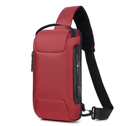 Oxford Waterproof USB Anti-theft Sling Bag