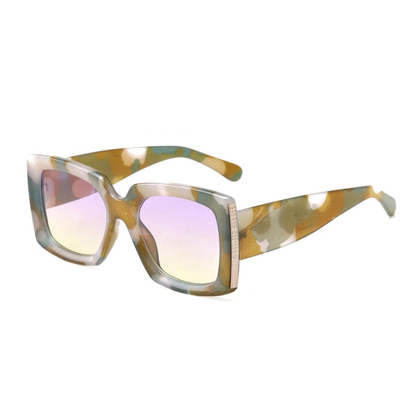 SOE Retro Classic Square Mirror Women Sunglasses