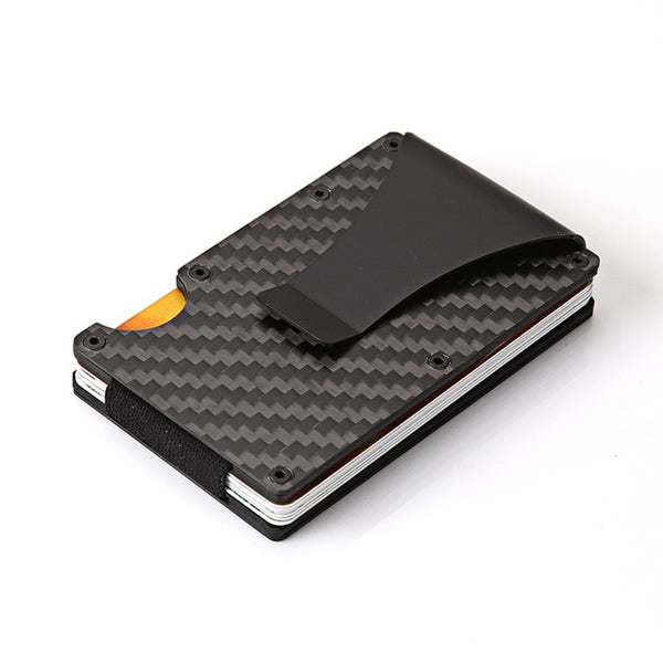 New Blocking Slim Metal Cardholder Anti Protect Clip Wallet