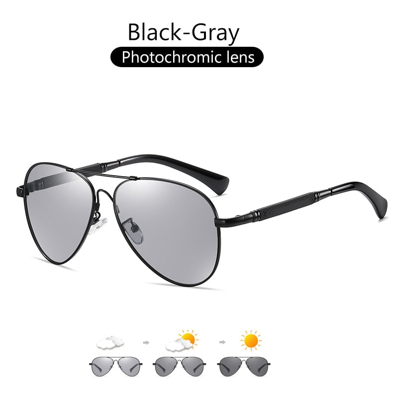 Titanium Alloy Photochromic Men Sunglasses