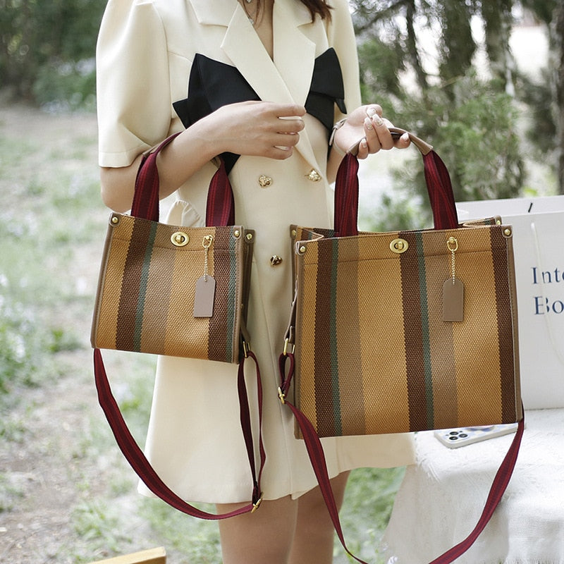 Vintage Designer Canvas Tote