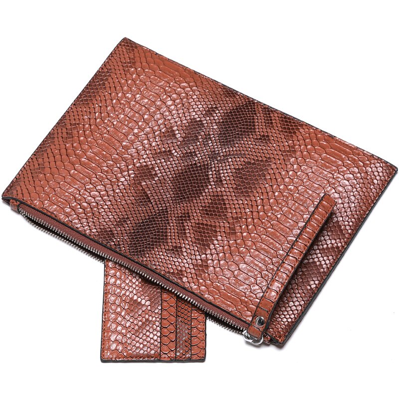 Snake Pattern Envelope Women  Clutch