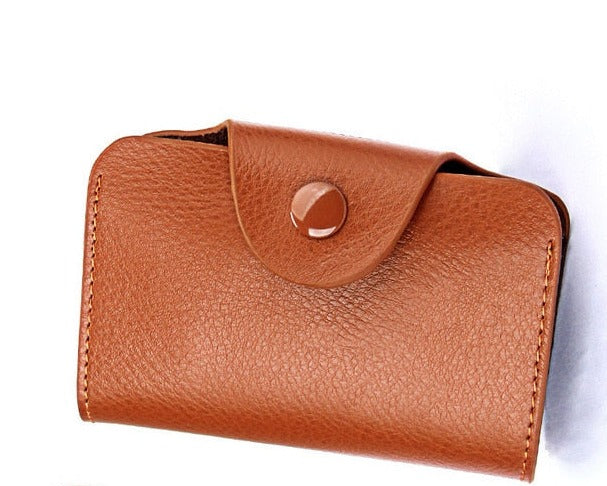 Genuine Leather Unisex Credit Card Holder