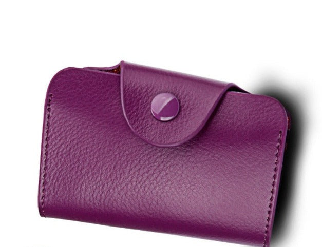 Genuine Leather Unisex Credit Card Holder