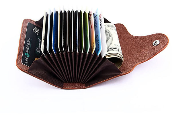 Genuine Leather Unisex Credit Card Holder