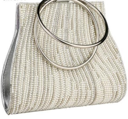 AllMei Pearl Rhinestone Women Clutch Bag